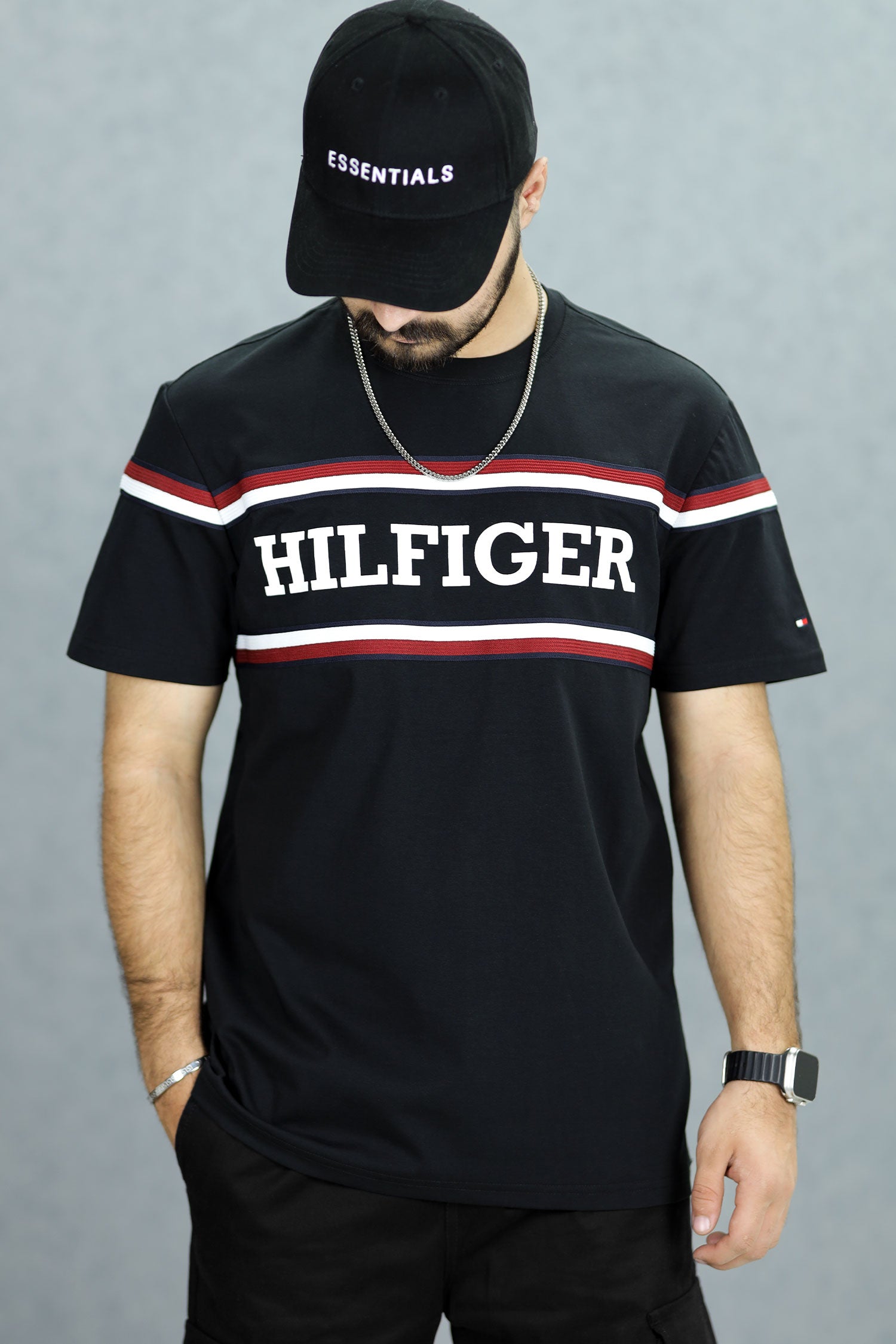 Tmy Hlfgr Global Stripe Imported Round Neck T-Shirt