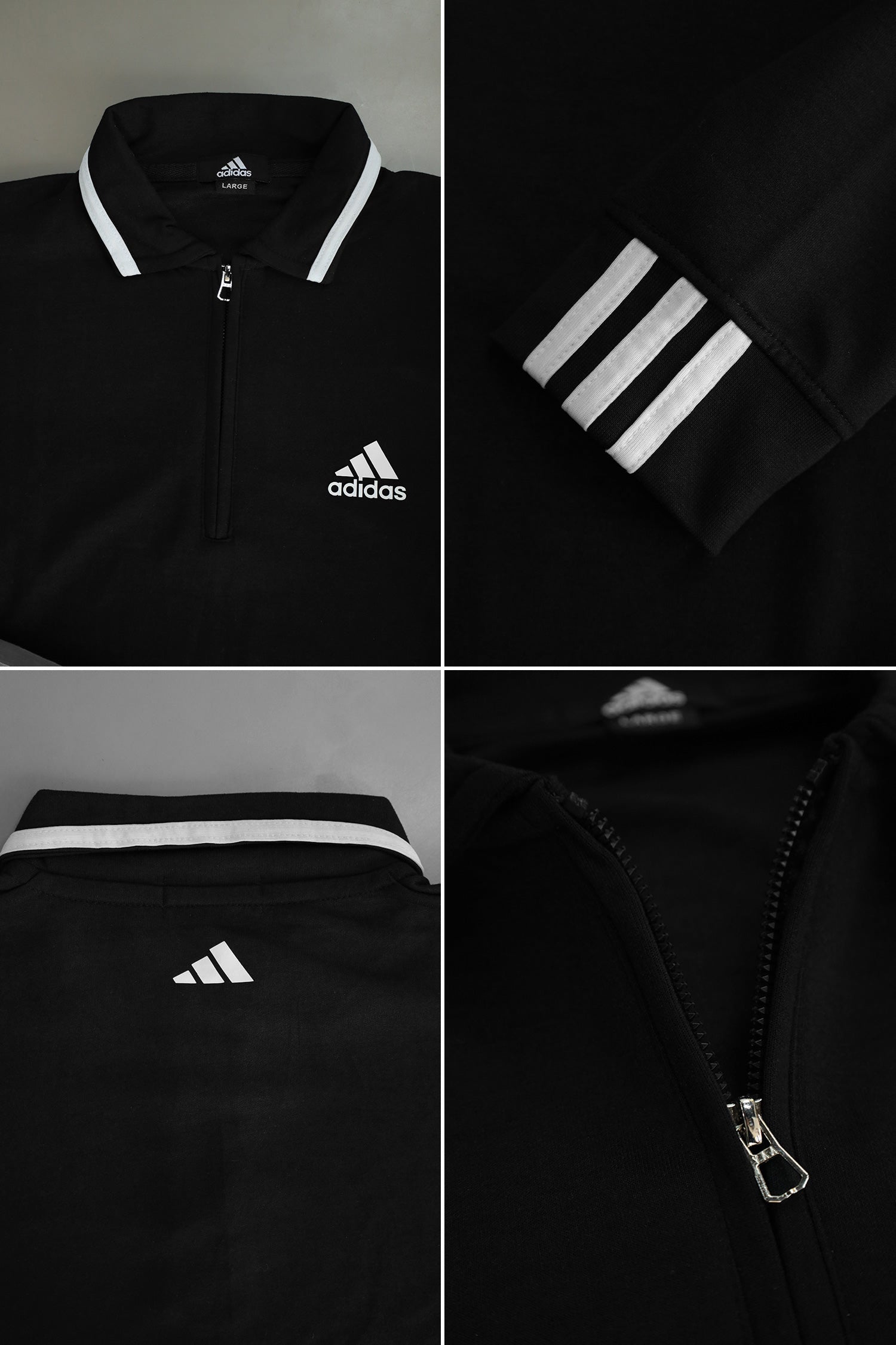 Adds Arm Rib Stripes Imported Men's Sweatshirt