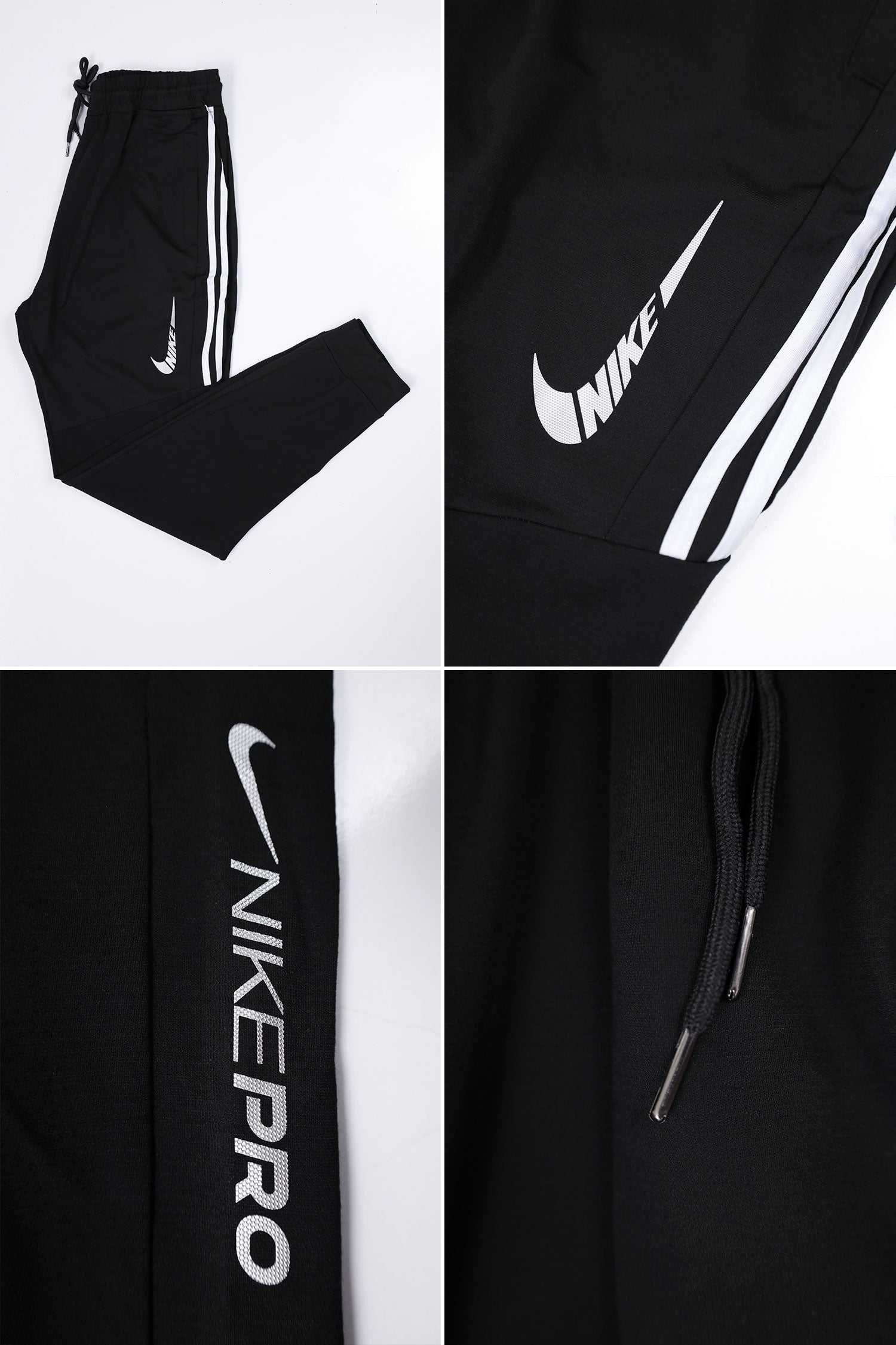 Nke Casual Fashion Teenager Drawstring Sportswear Trouser In Black