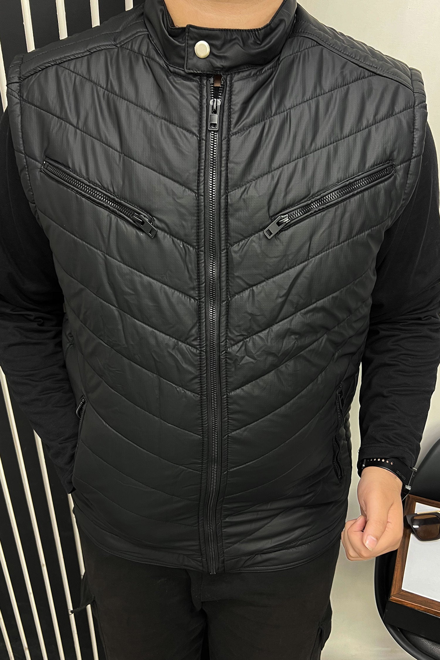 Warmup Quilted Padded Imported Big Size Men's Gilet