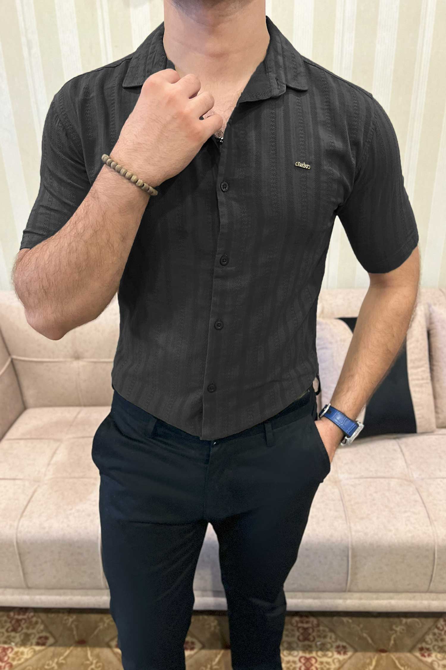 Turbo Endless Cool Embossed Casual Shirt