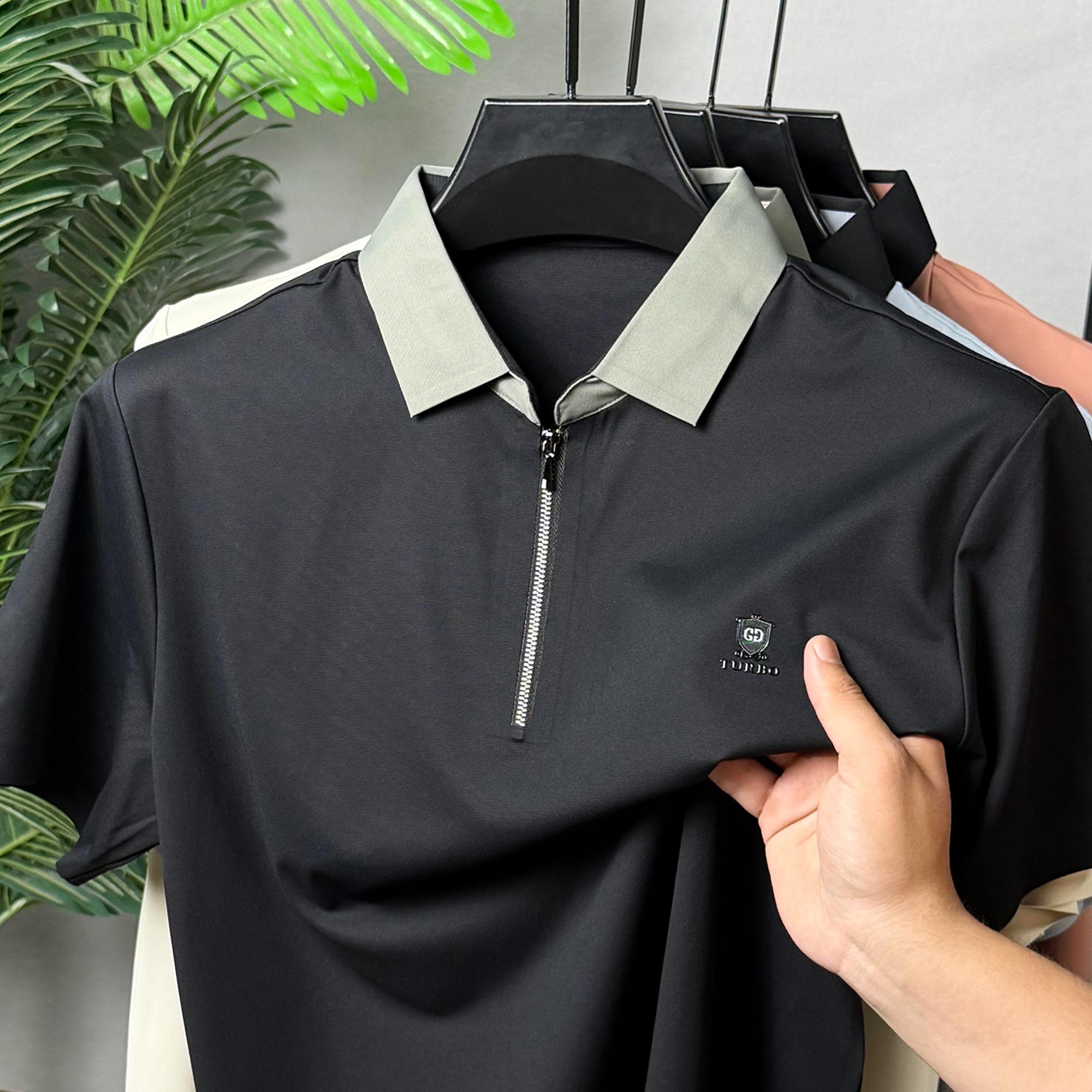 Turbo Contrast Collared Style Polo T-Shirt