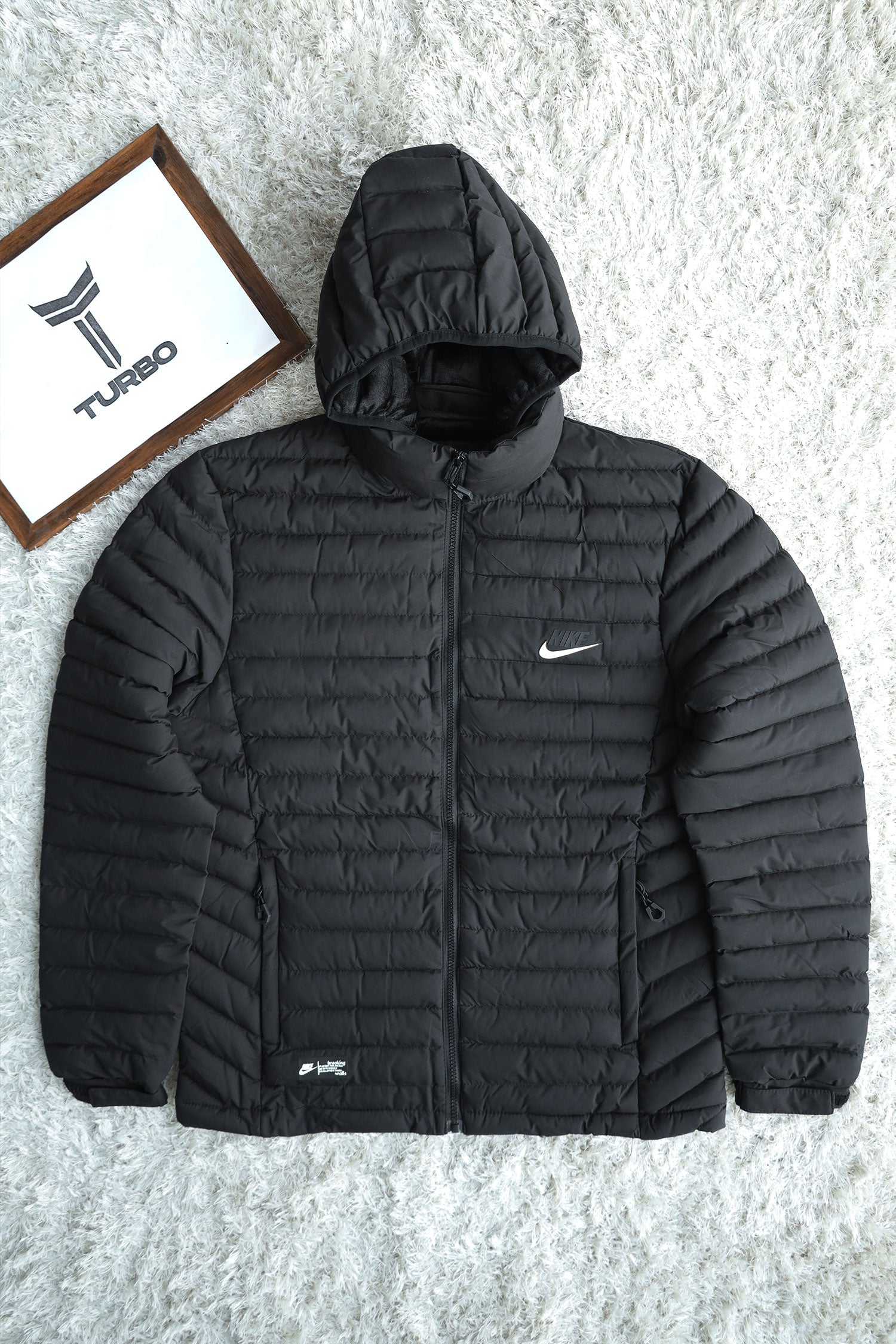 Nke Hooded Imported Puffer Jacket