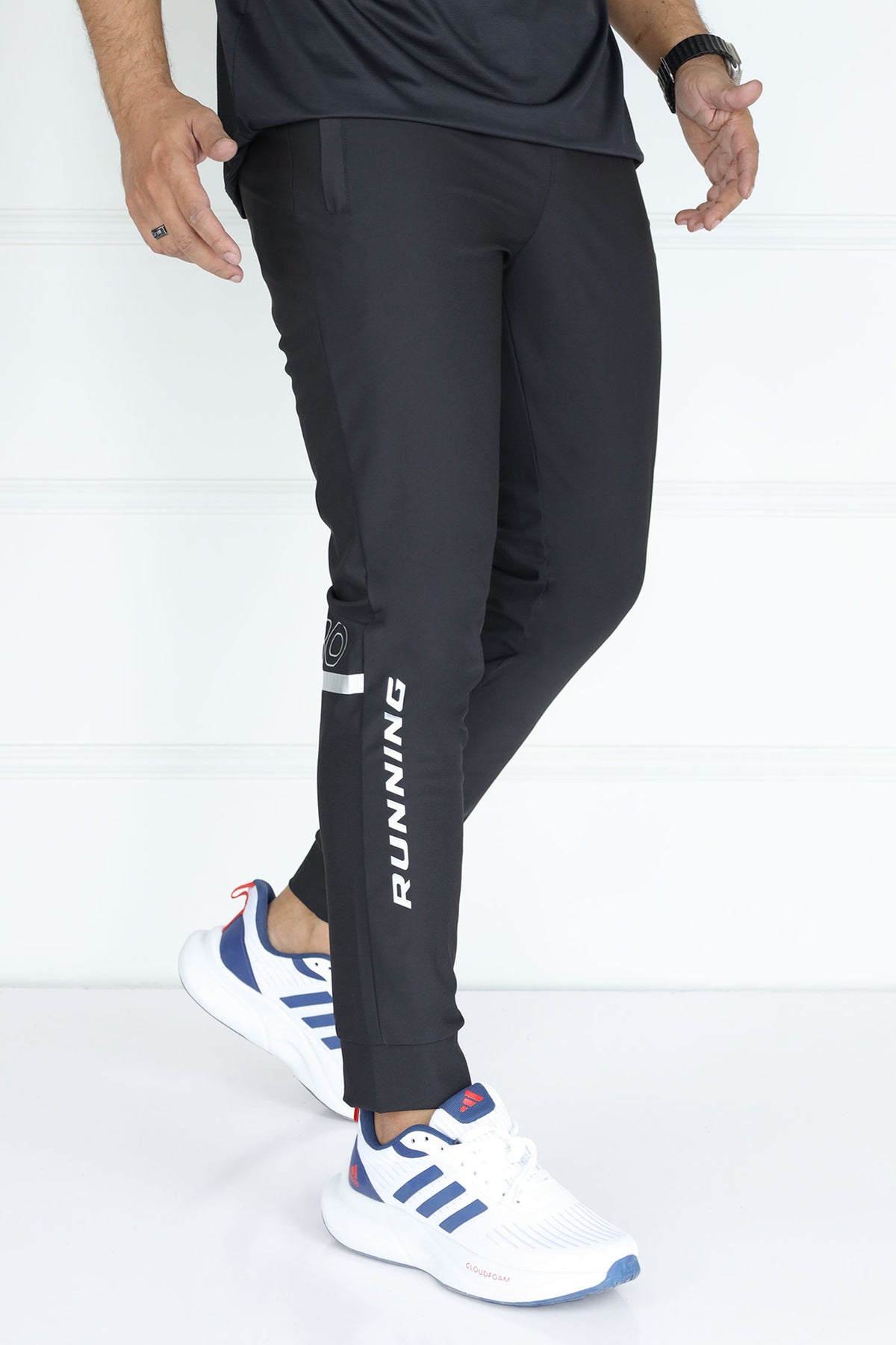 Turbo Revival Tech Running Men's Dryfit Trouser In Black