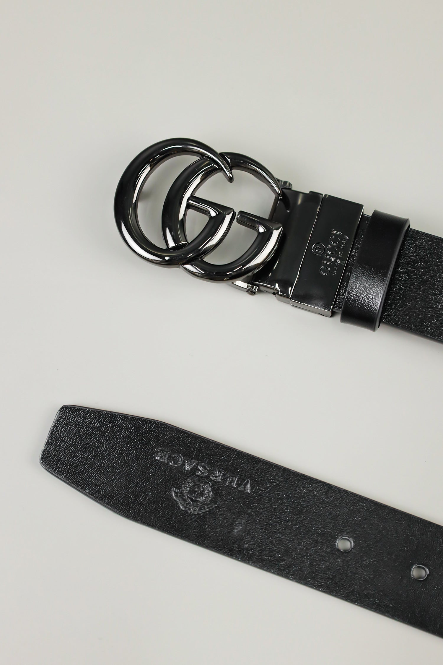 G Metal Alloy Automatic Buckle Branded Belt