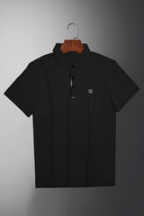 Turbo Passenger Comfort Stitchless Men's Polo Shirt In Black