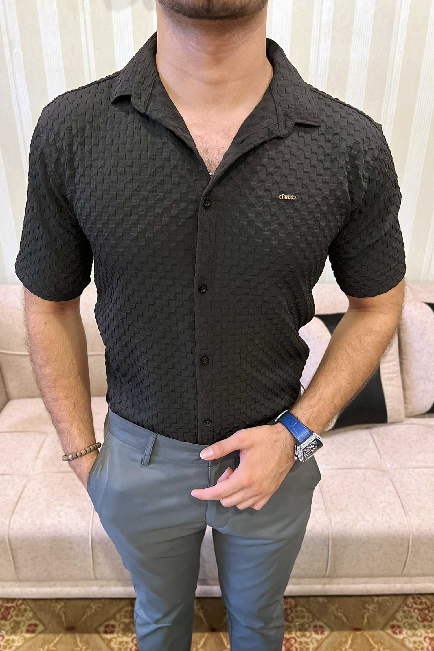 Turbo Popcorn Cuba Waffle Casual Shirt