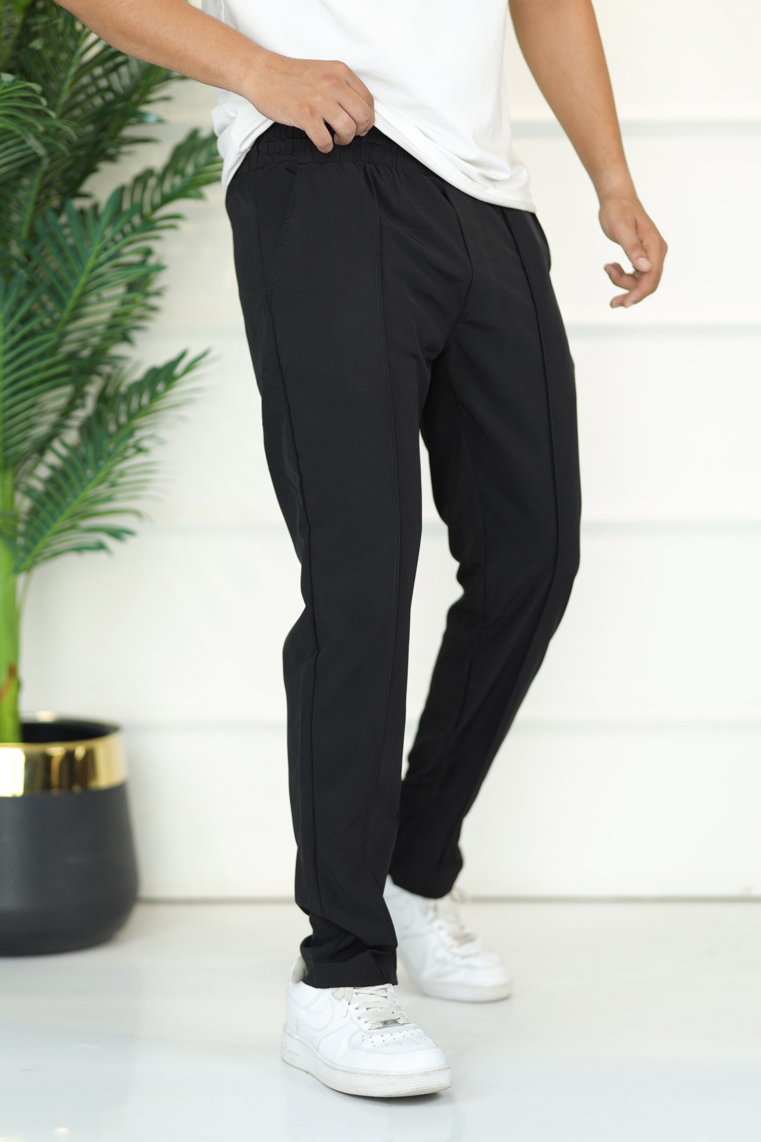 Turbo Micron Swift-Line Panel Trouser In Black