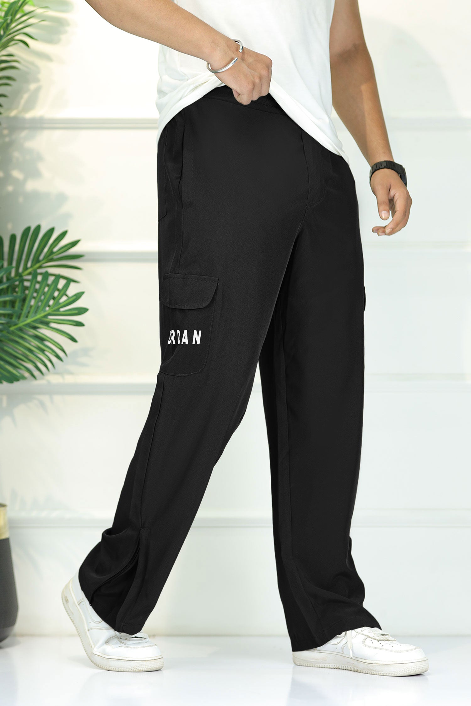 Jrdn 'Flare-Zip' Tactical Cargo-Style Micron Sportswear Trouser