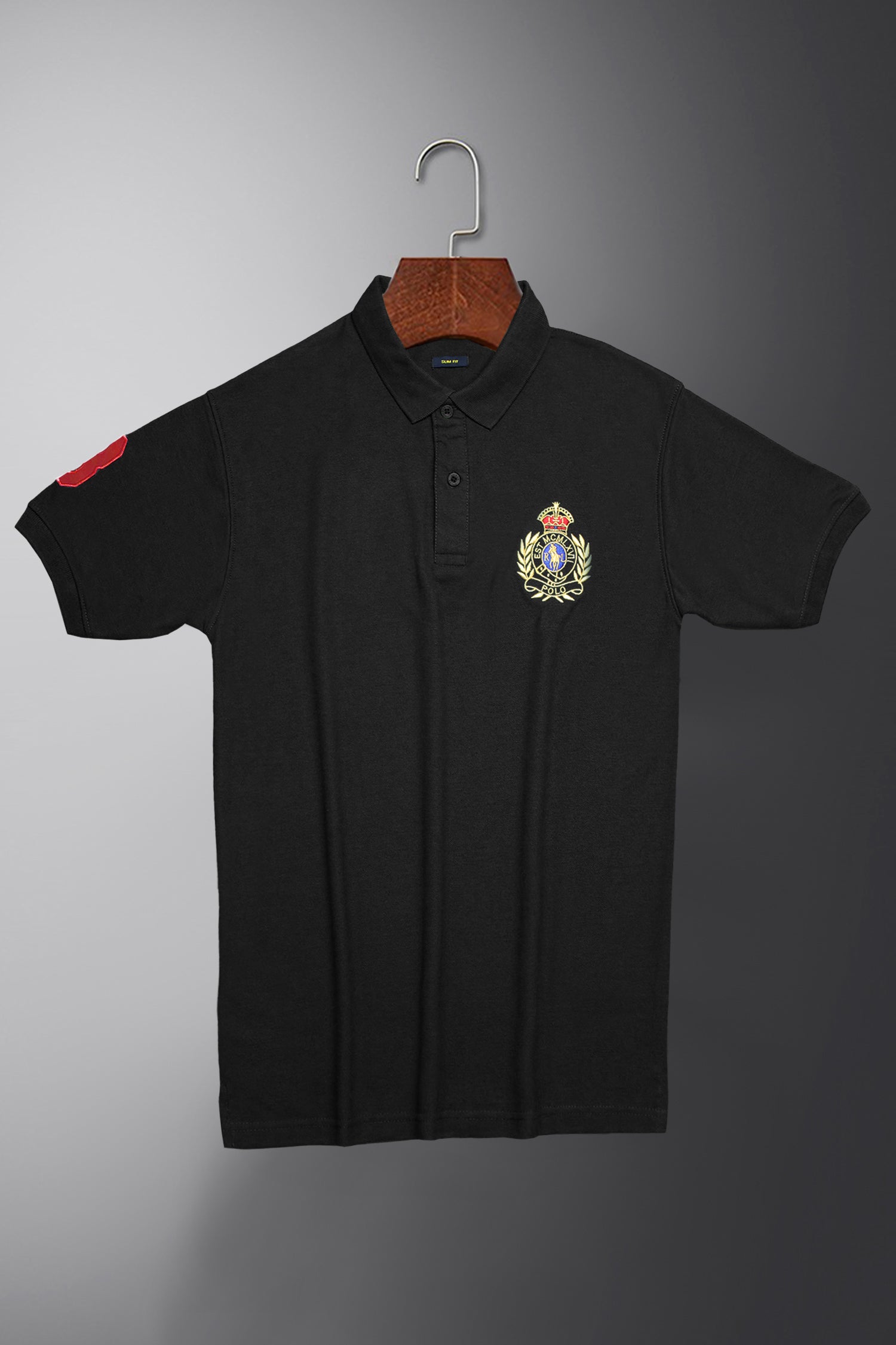 Rph Lren Polo Crest Badge Men's Polo Shirt