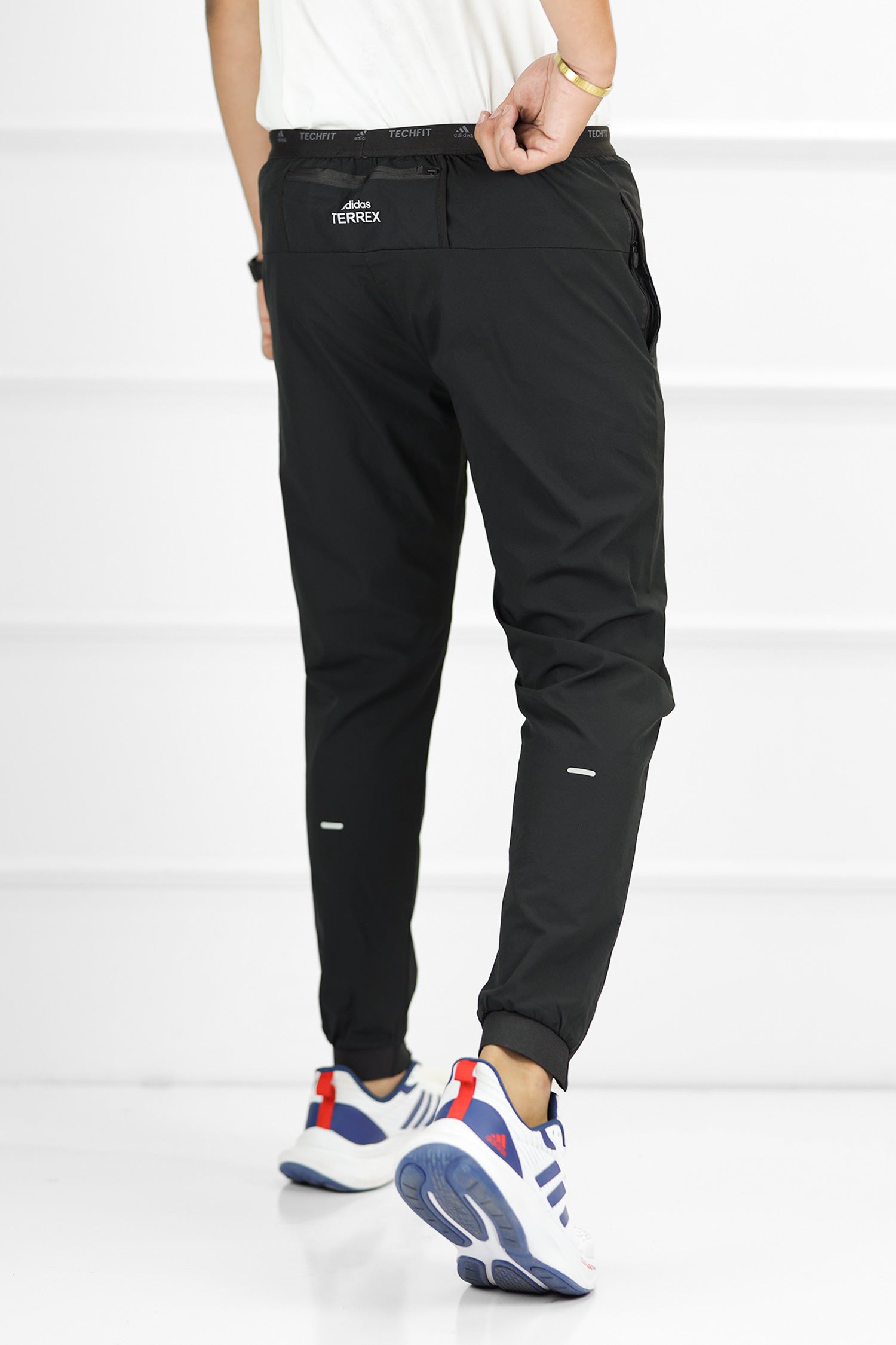 Adds Alpha Strength Micro Premium Sportswear Trouser In Black