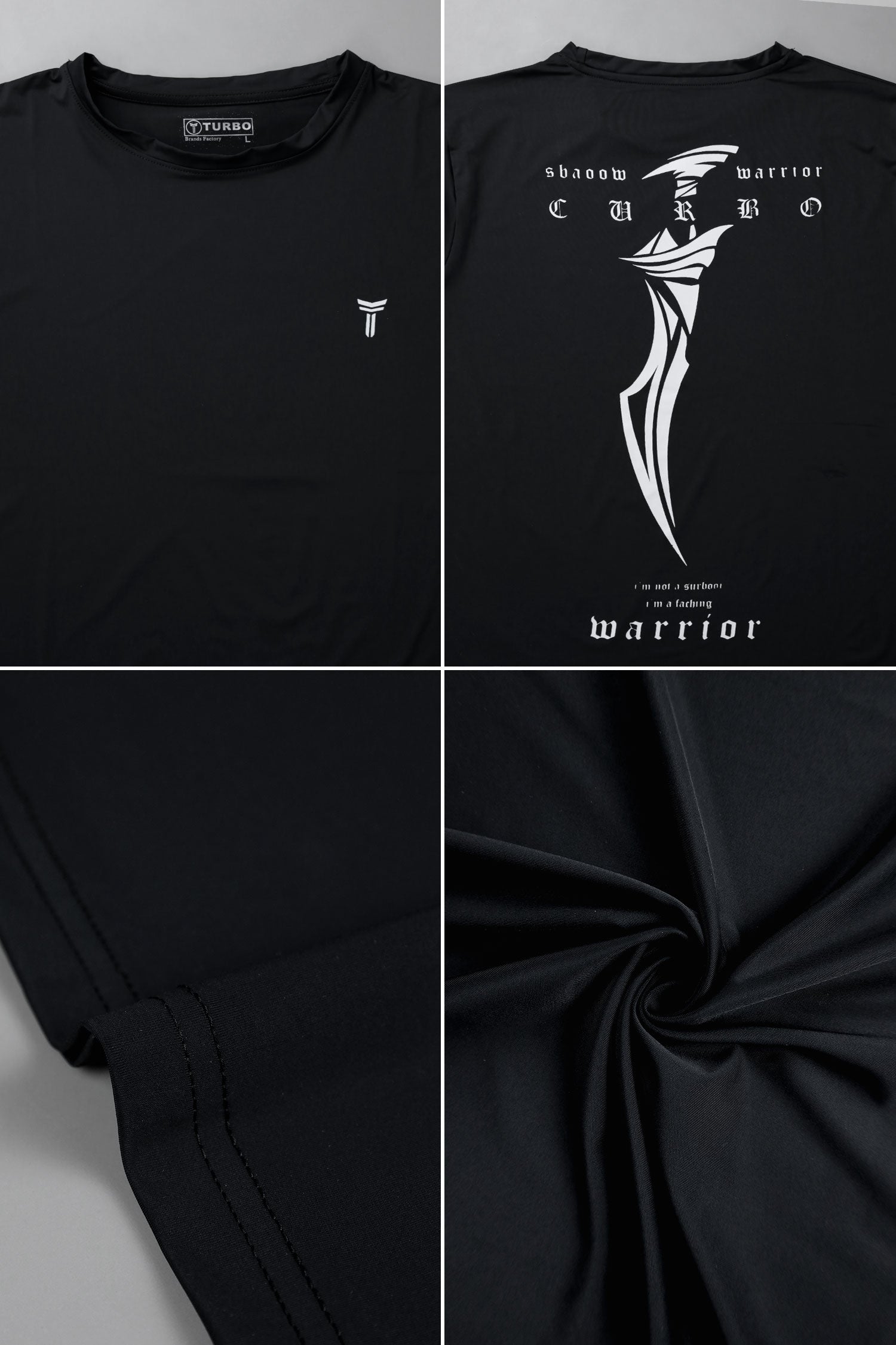 Turbo Warrior Patch Motivational Climacool Dry-Fit Tee