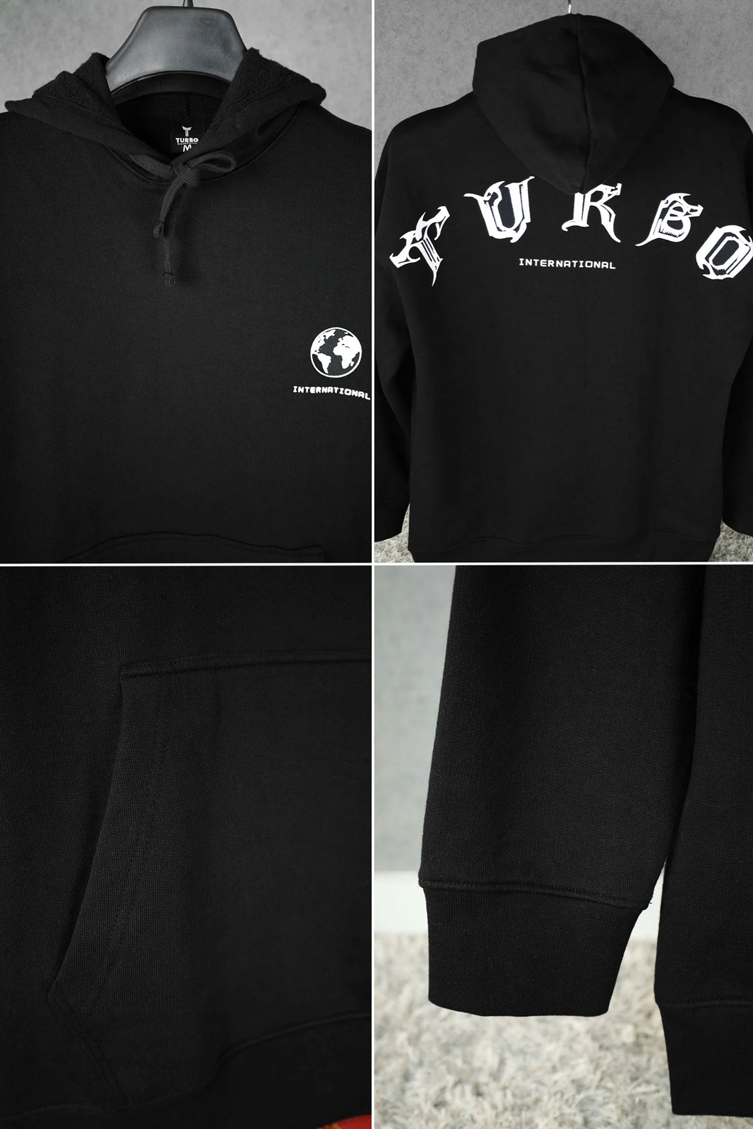 Turbo Designer Motif Fleece Hoodie