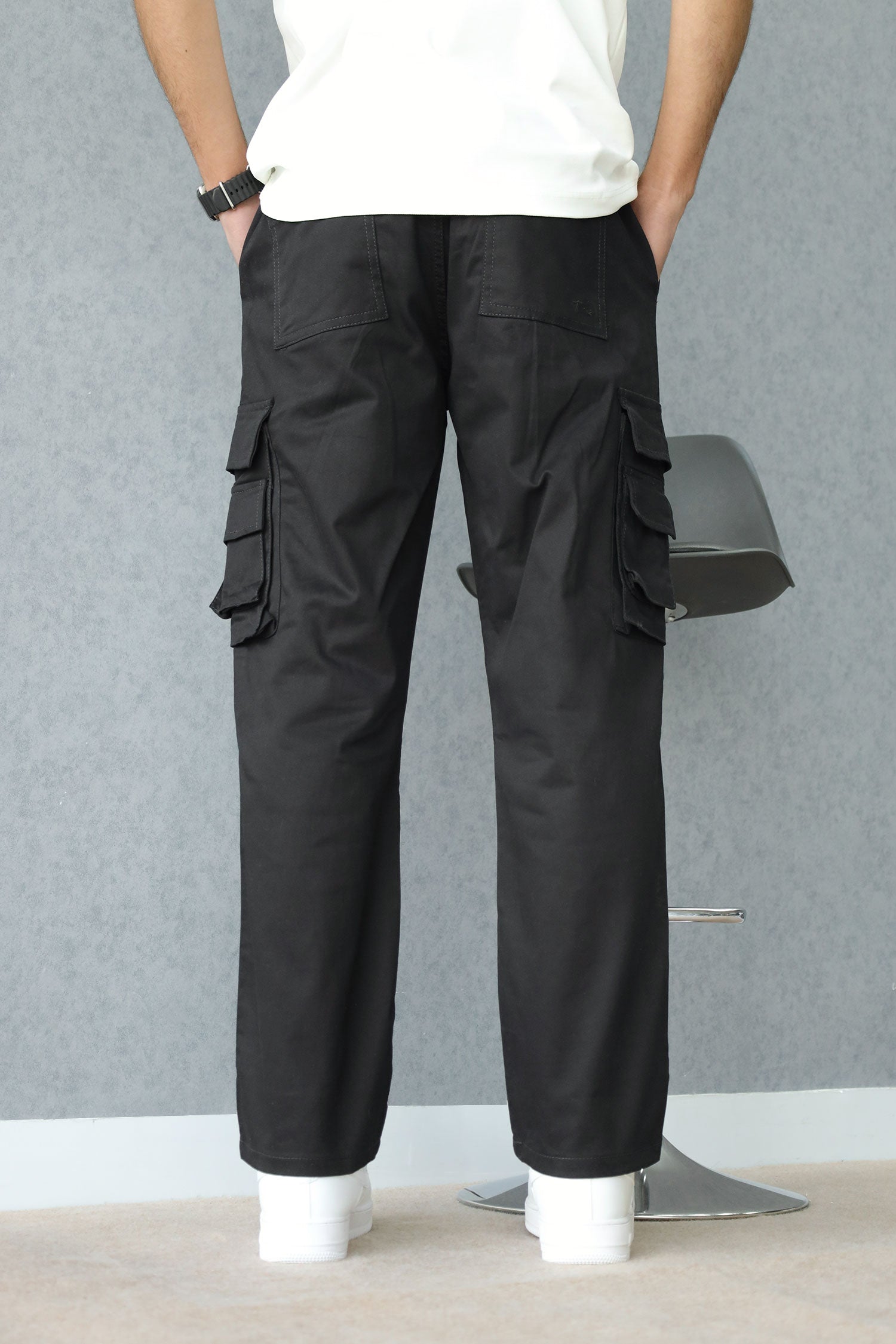 Turbo Hypemode Imp Cotton Cargo Trouser In Black