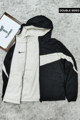 Nke Signature Slogan Double Side Imported Puffer Jacket