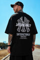 Turbo New Era Satisfactorily Graphic Oversize Men's Tee In Black
