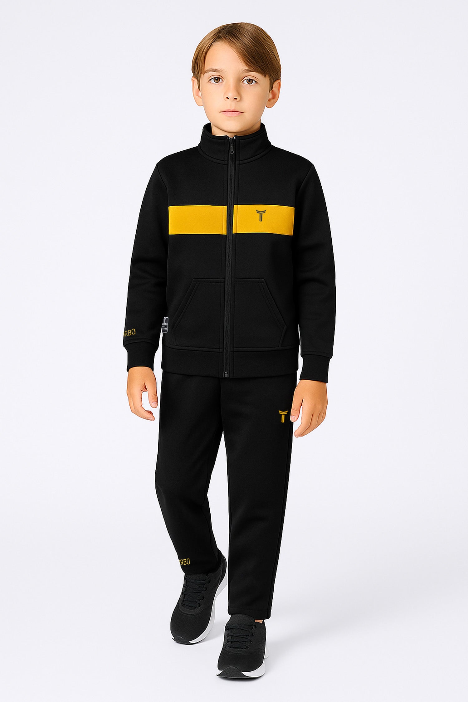Turbo TrainFit Panel Unisex Younger Kids Tracksuit