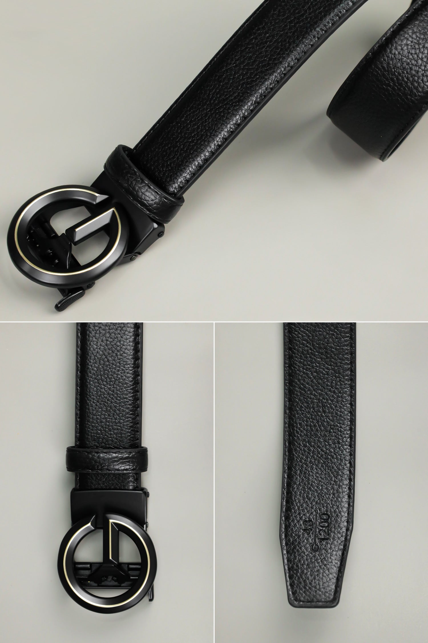 G Metal Alloy Automatic Buckle Branded Belt