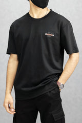 Cool Comfort Imported Round Neck T-Shirt In Black