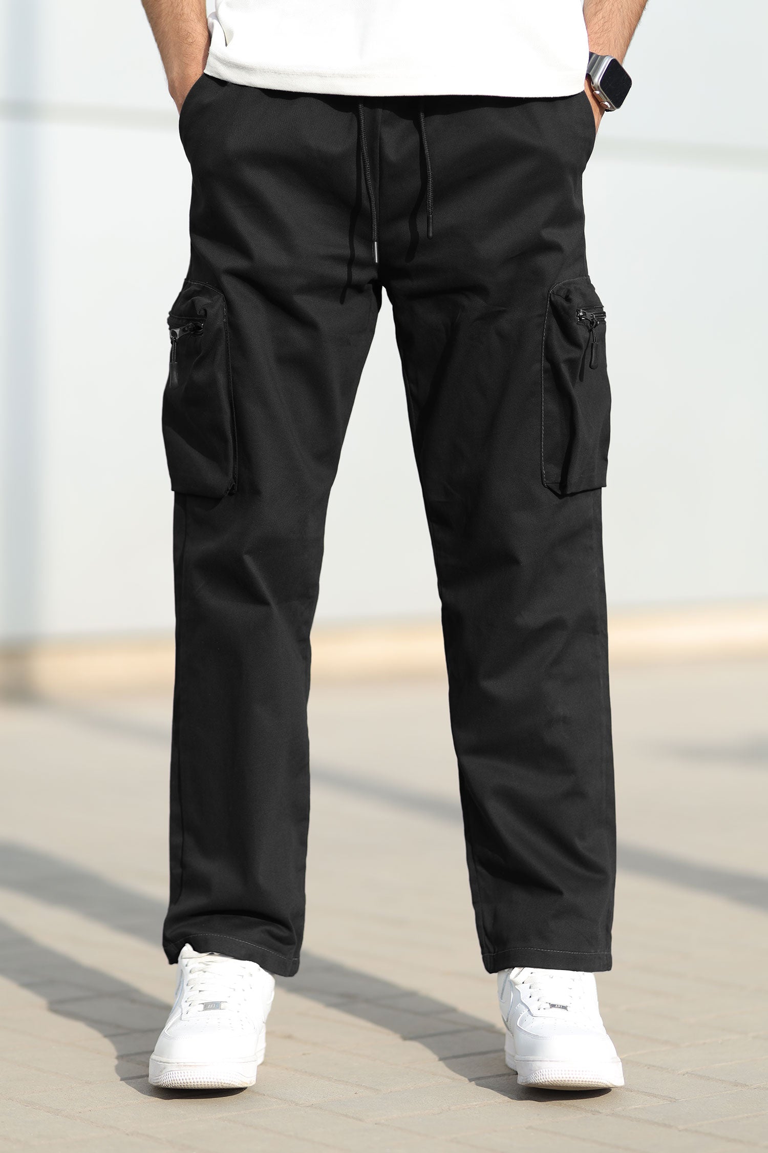 Turbo StreetFit Zip Pockets Imp Cotton Cargo Trouser