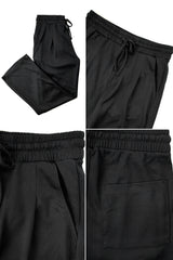 Turbo High Rise Pleated Waffle Pattern Loose Bottom Trouser