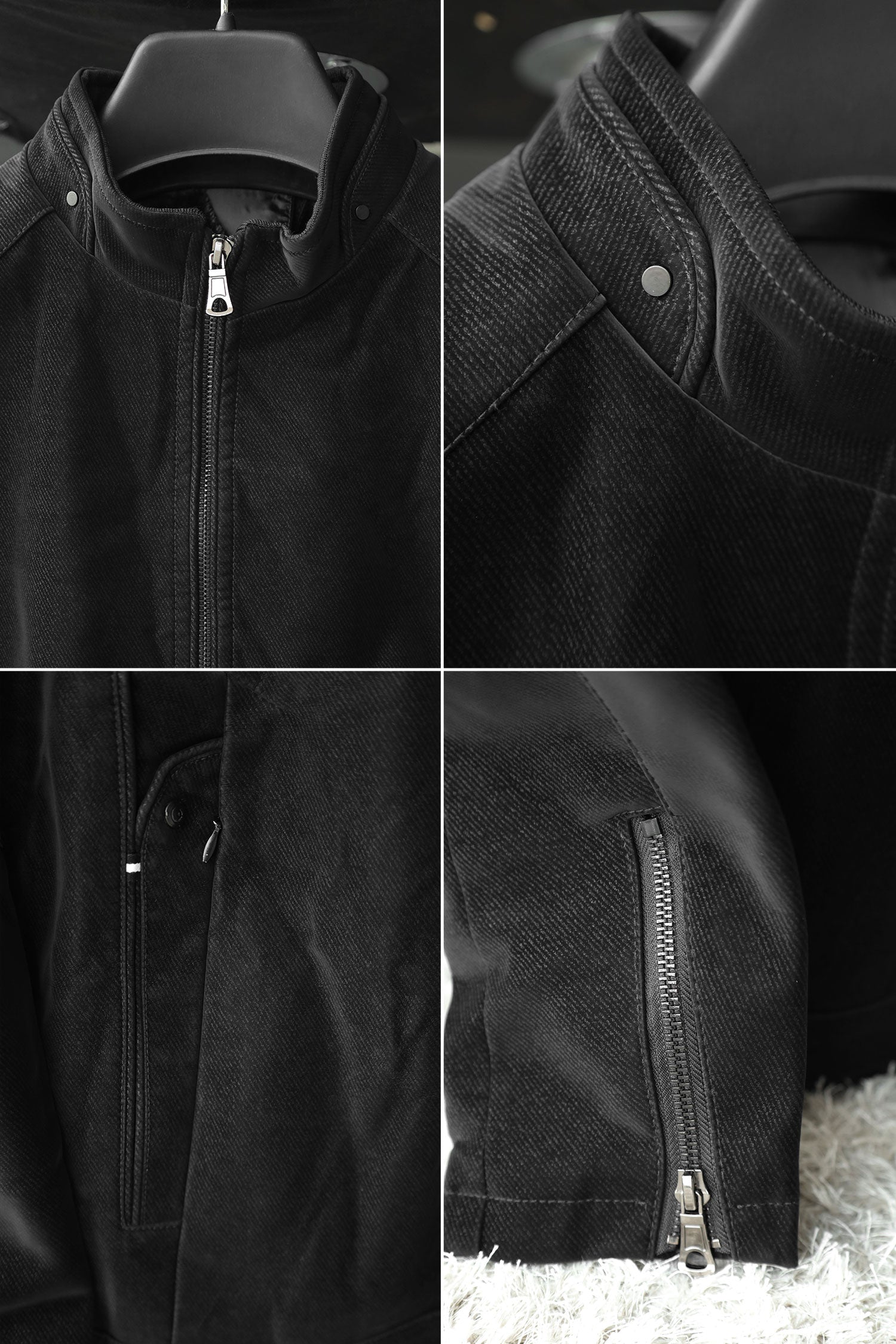 Fashionable Men's Imported Suede Leather Jacket