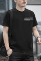 Cotton Blend Round Neck T-shirt In Black