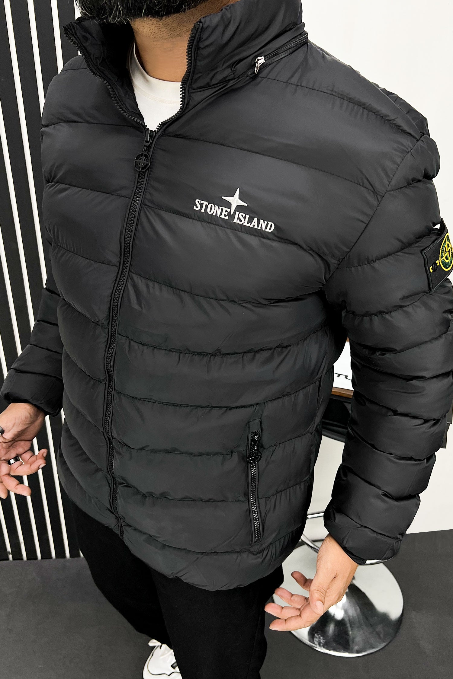 Stone Island Hooded Bubble Padded Imported Puffer Jacket