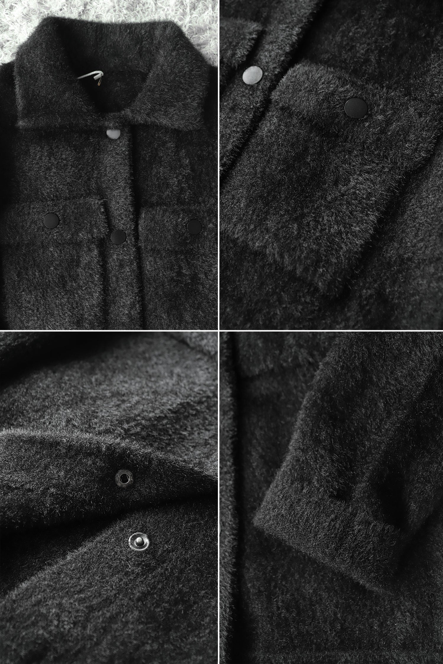 Double Pocket Detailed Imported Men's Woolen Jacket