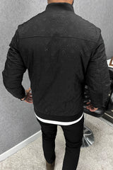 Luis Vten Embossed Logo Men's Imported Light Weight Jacket in Black