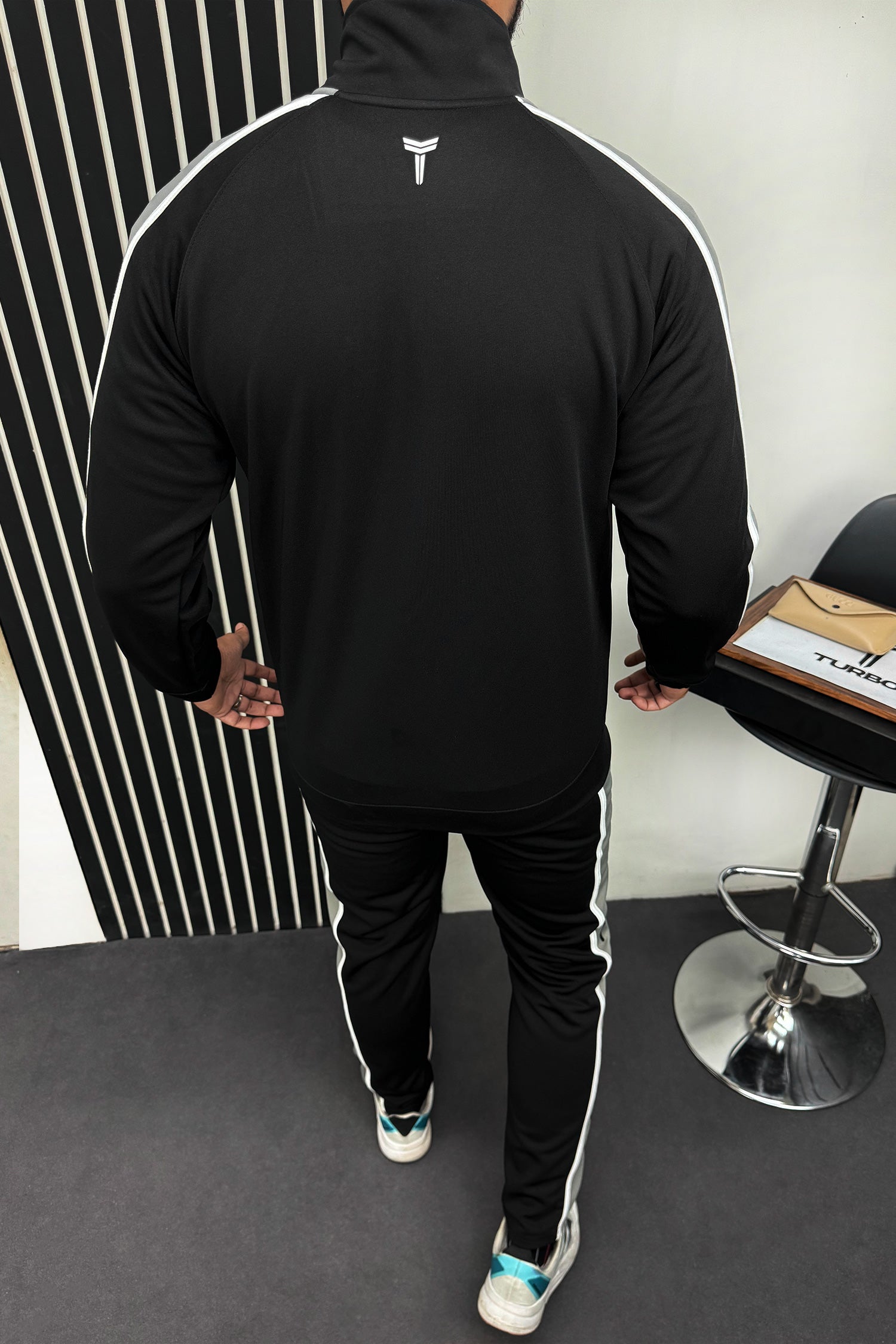 Turbo Signature Typography Men Zipper Tracksuit