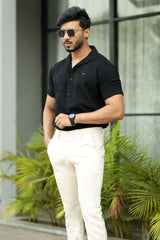 Turbo Artistic Touch Comfort Casual Shirt In Black