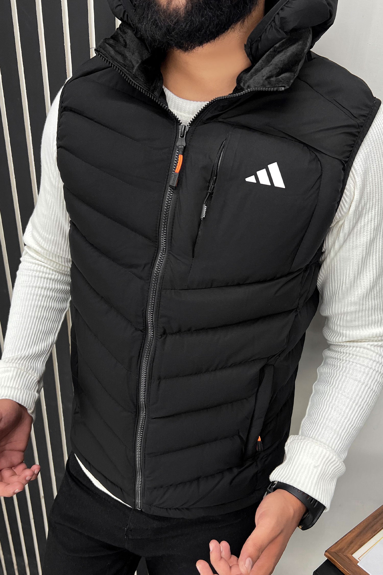 Adds Slogan Padded Imported Big Size Men's Gilet