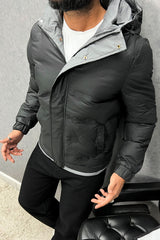 Contrast Tone Sides Padded Imported Puffer Jacket