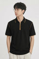 Turbo Men's Authentic Style Polo T-Shirt In Black