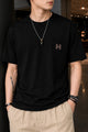 Men's Patch Pocket Design Tee Shirt In Black