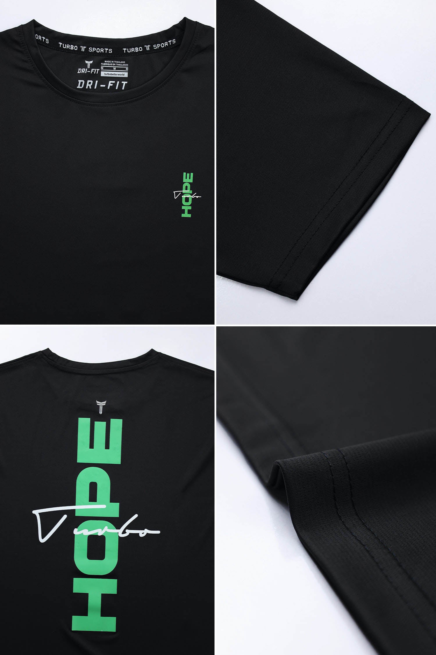 Turbo Strength in Hope Performance Dry-Fit Tee
