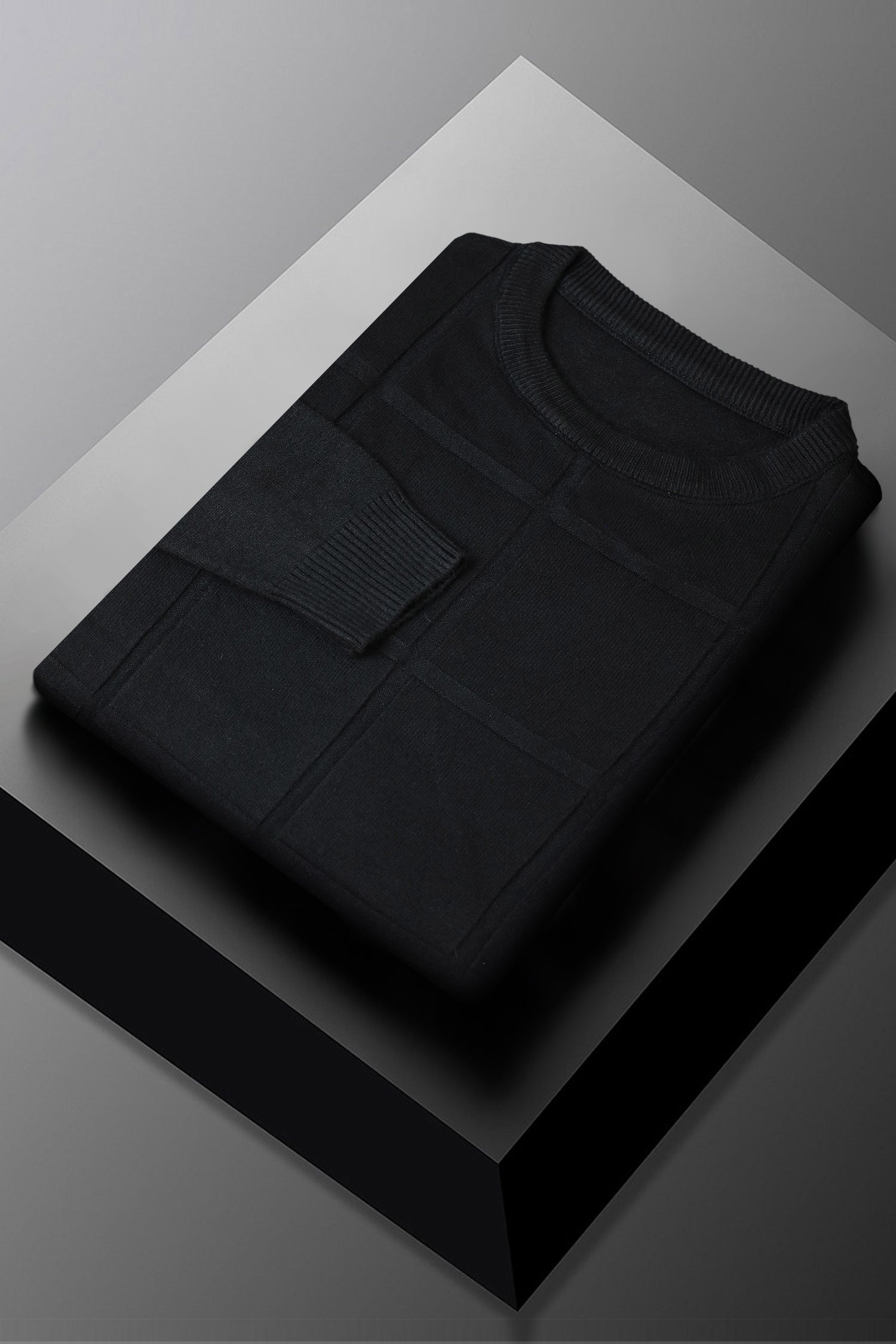 Trionn Korean Crew-Neck Imported Men's Sweater