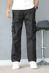 Turbo Hypemode Imp Cotton Cargo Trouser In Black