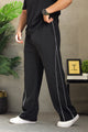 Turbo Contrast Side Piping Loose Bottom Trouser