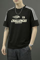 Athletic Inspired Round Neck T-shirt In Black