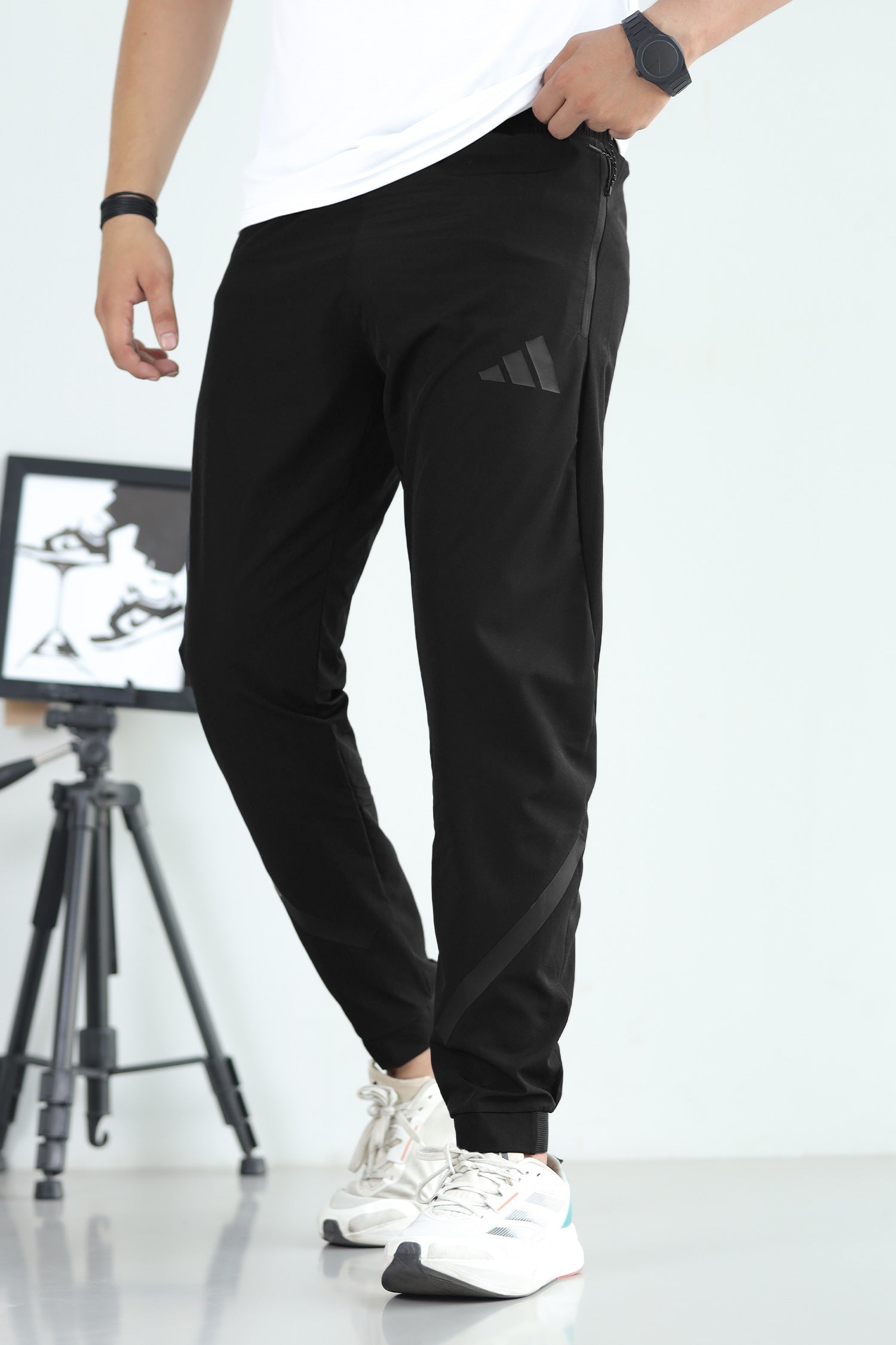 Adds Bottom Stripes Micro Premium Sportswear Trouser