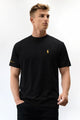 Plo Regular Shor Slevees Men's Tee In Black