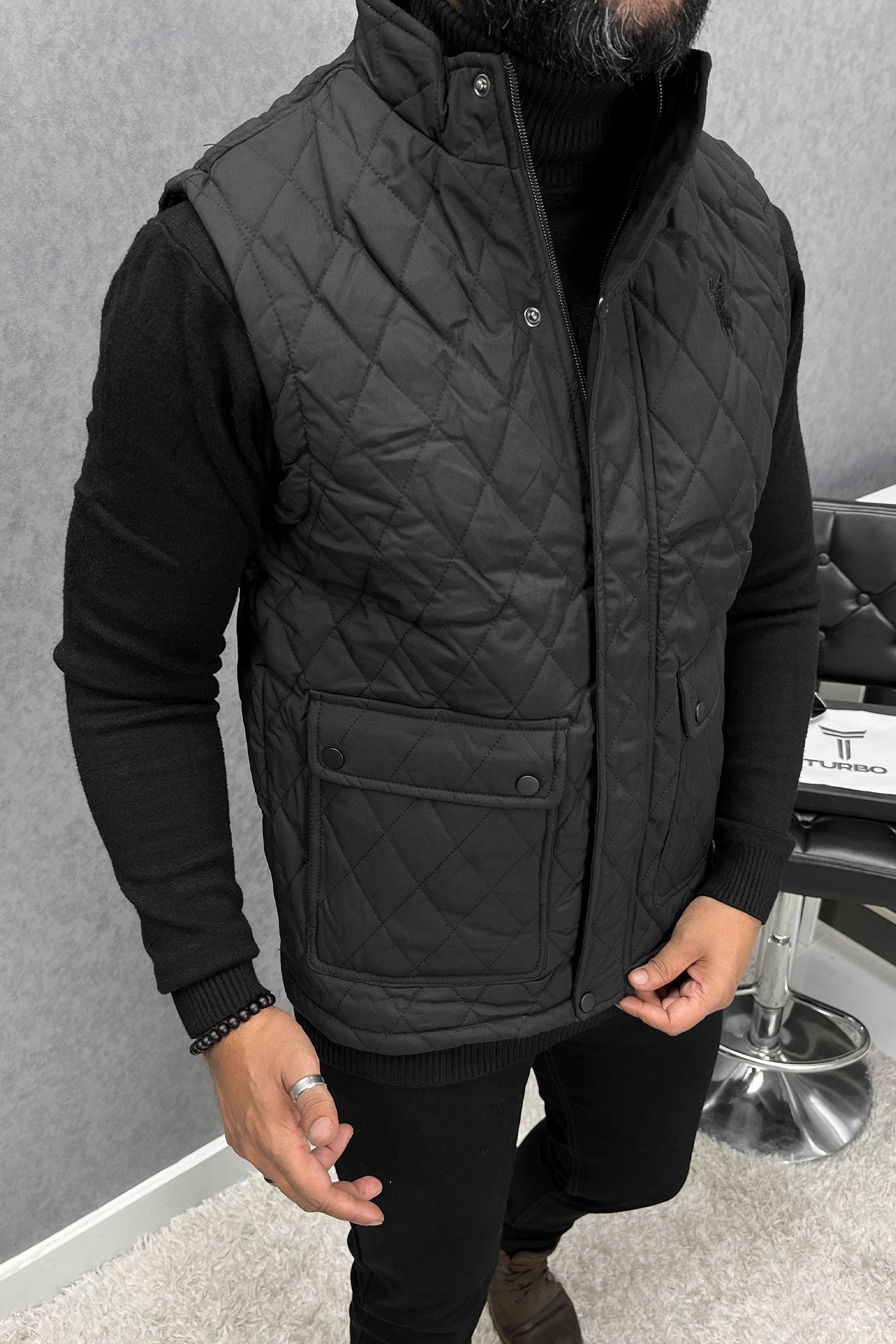 Rph Lren Polo Diamond Cut Quilted Imported Men's Gilet