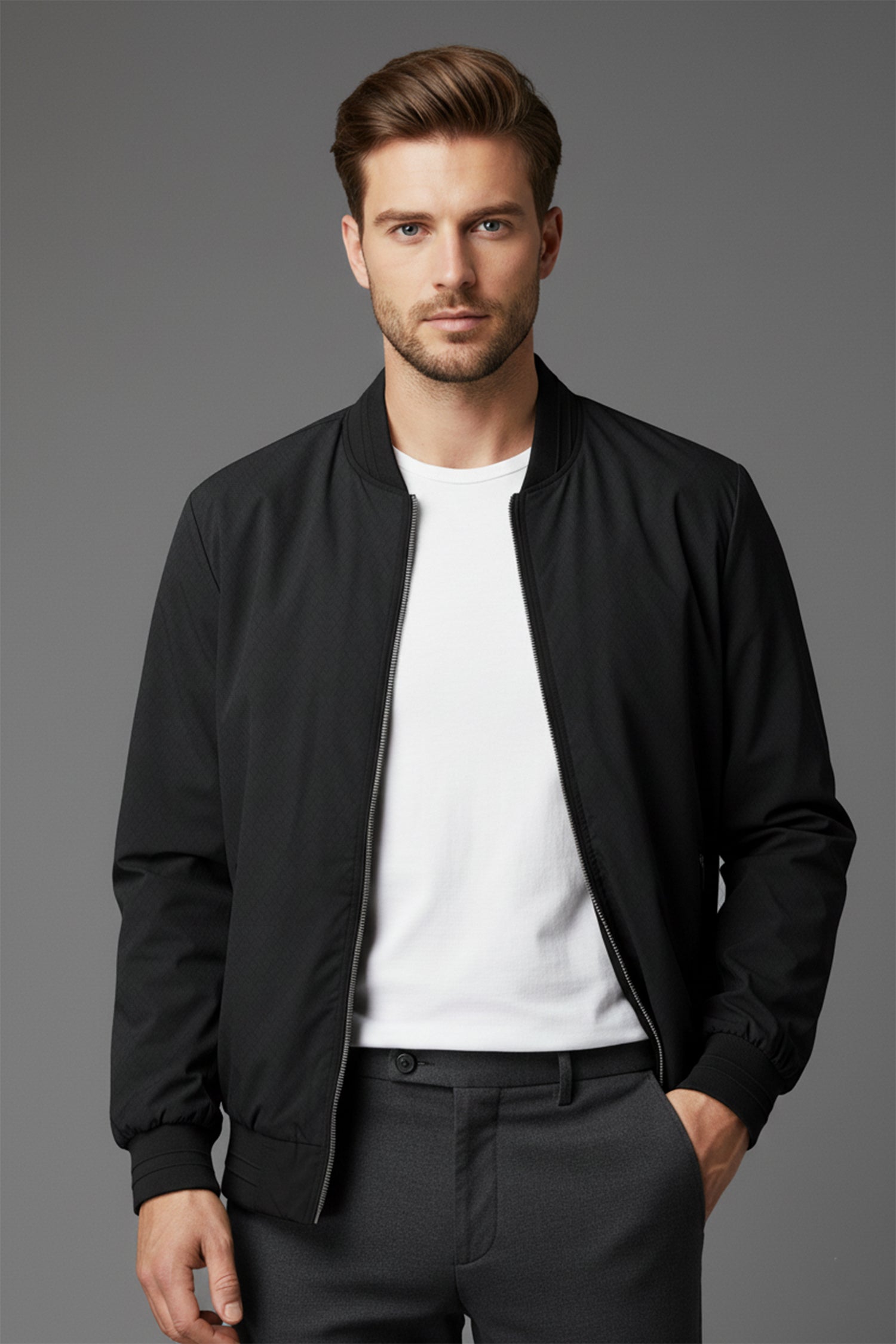 Unique Self Textured Imported Light Weight Jacket
