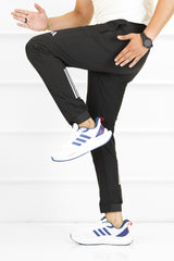 Adds Knitted Essential Micro Premium Sportswear Trouser In Black