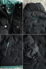 Super Snow Break Quilted Padded Imported Puffer Jacket In Black