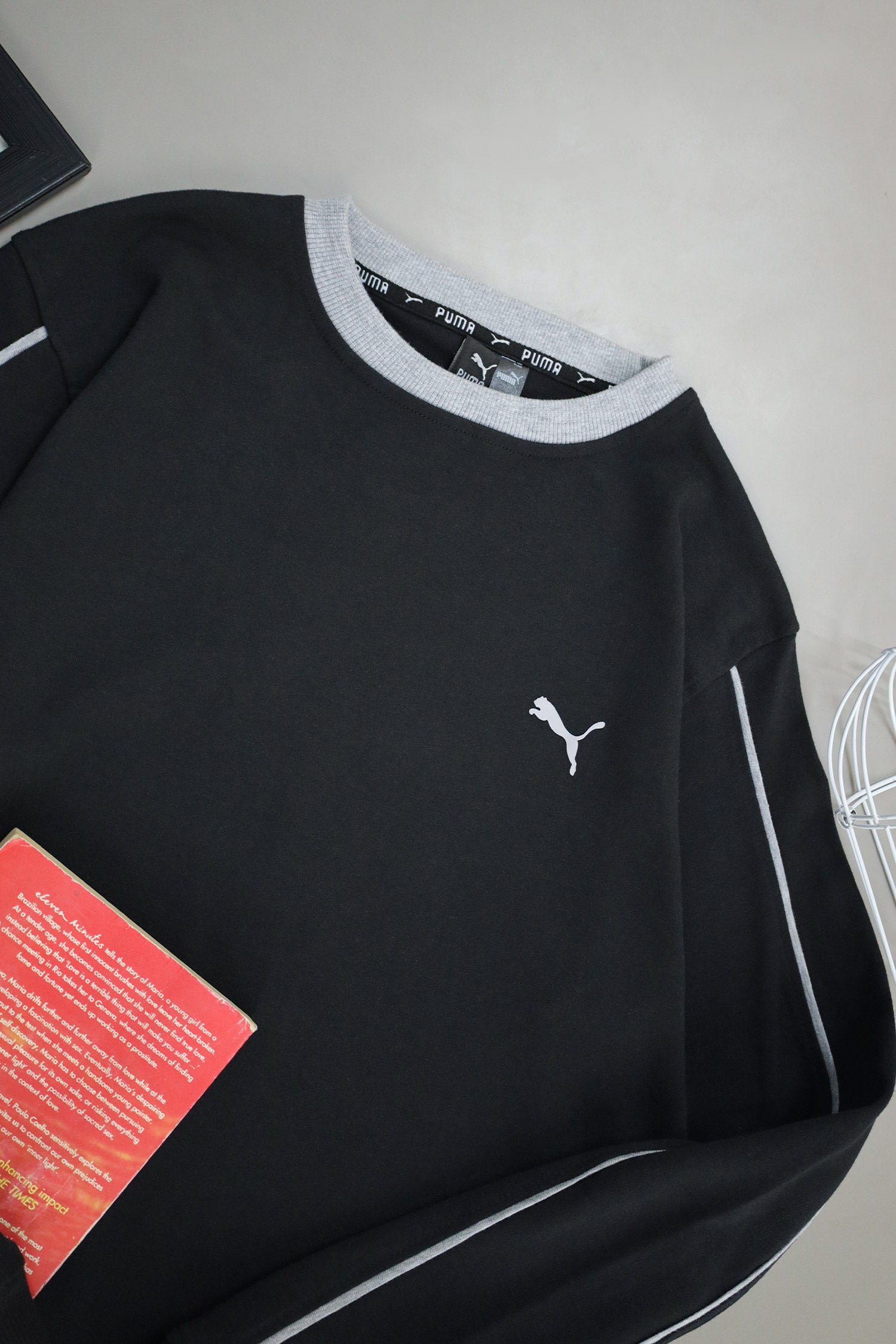 Pma Nocturne Stripe Round Neck Imported Men's Sweatshirt