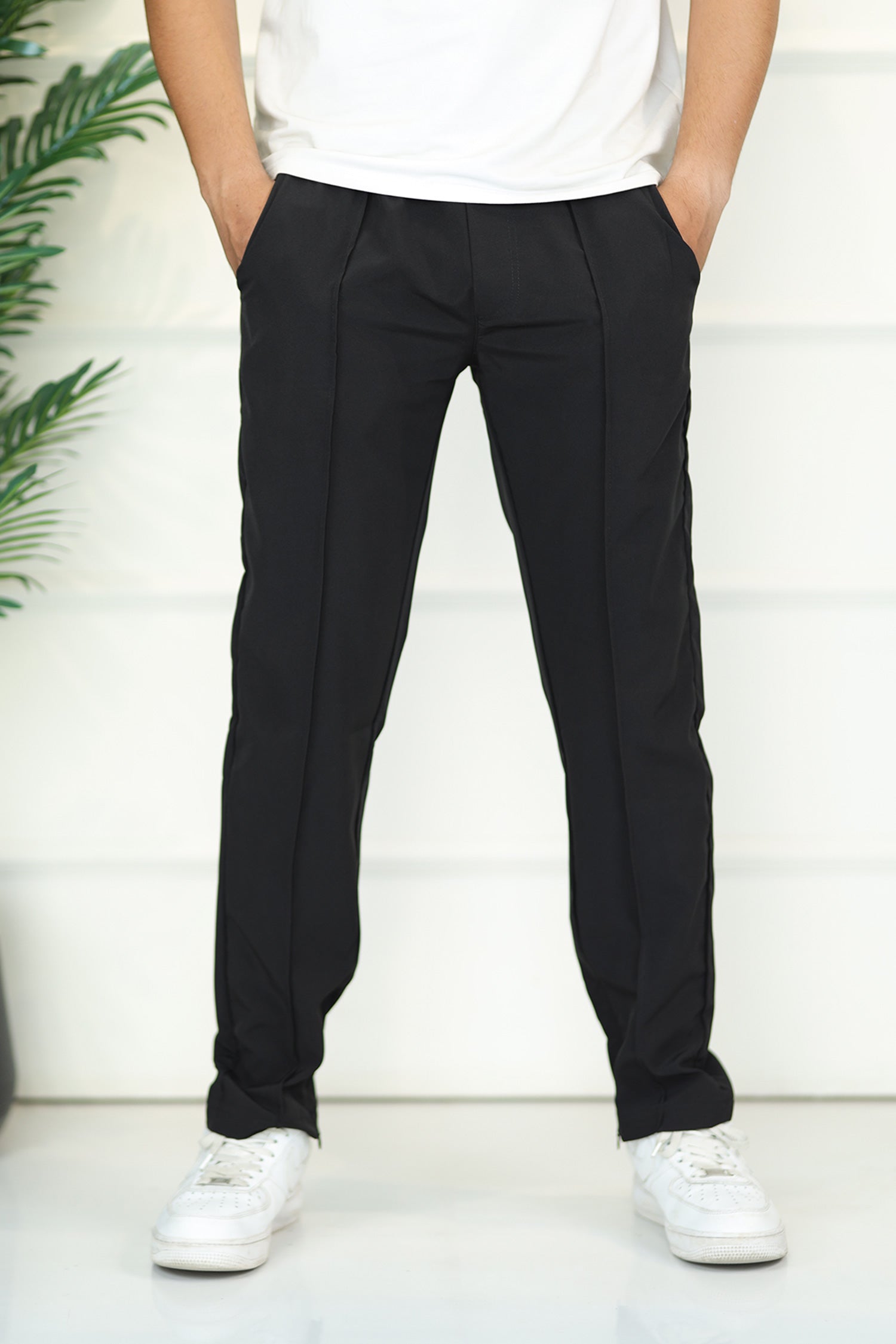 Turbo Micron Swift-Line Panel Trouser In Black