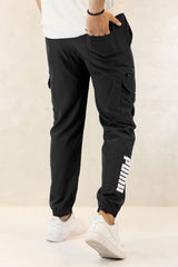 Pma x Nke Chic Micro 7 Pockets Cargo Trouser In Black